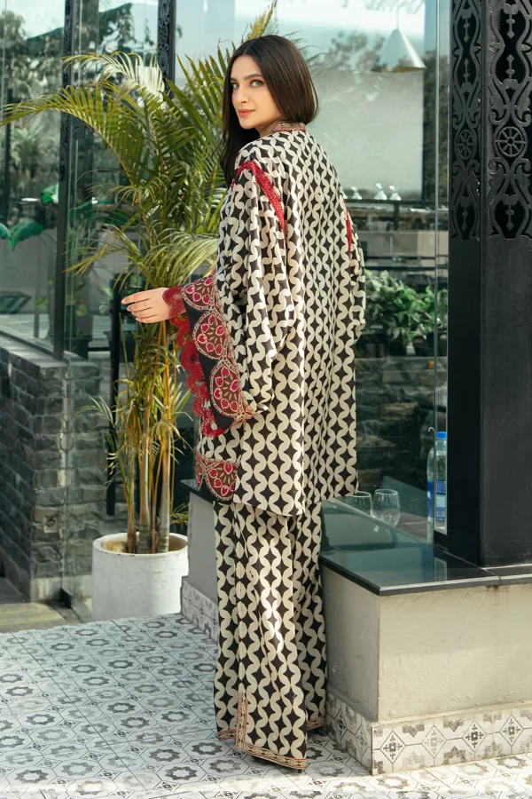 Embroidered Lawn 2 Piece Suit - Image 2